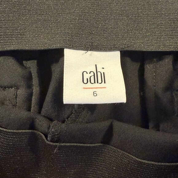 Cabi Pencil Trouser AnklePants Size 6 Style 5174 Black Faux Back Pockets Stretch - Picture 6 of 6